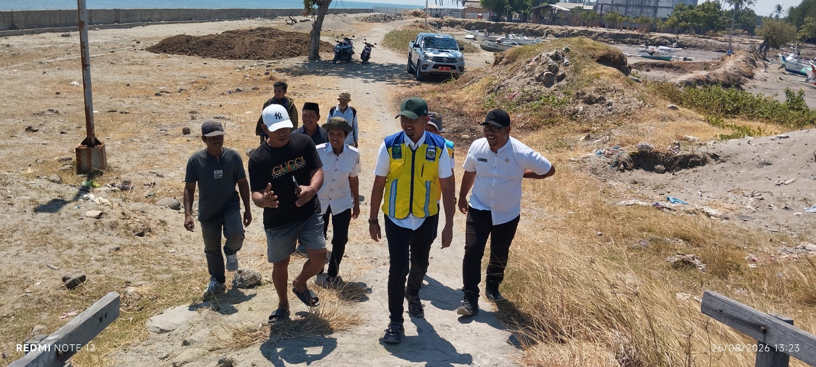 Kadis SDABK Pinrang Tinjau Muara Jampue 2 dan 3 yang Alami Pendangkalan Sebelum Musim Hujan