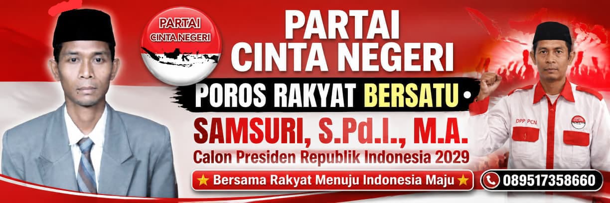 Partai Cinta Negeri Deklarasikan Samsuri sebagai Capres 2029