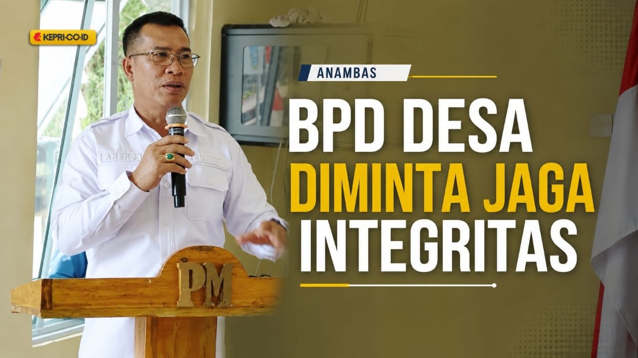 Bupati Anambas Aneng Lantik BPD Kute Siantan, Tekankan Netralitas Jelang Pilkades Serentak 22 Desa