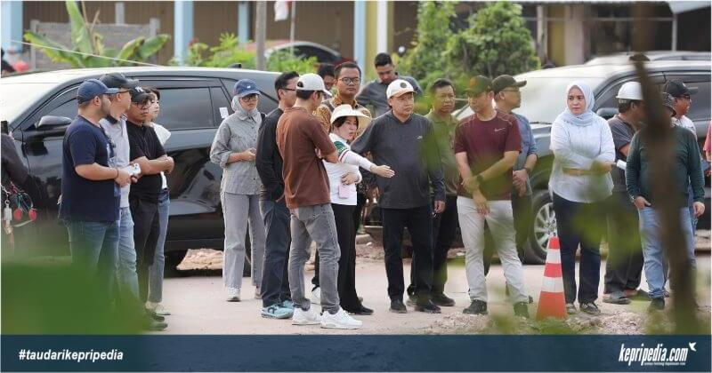 Wakil Wali Kota Batam Li Claudia Chandra Tinjau Proyek Drainase S. Parman yang Baru 63 Persen, Minta Pekerja Tak Asal Gali