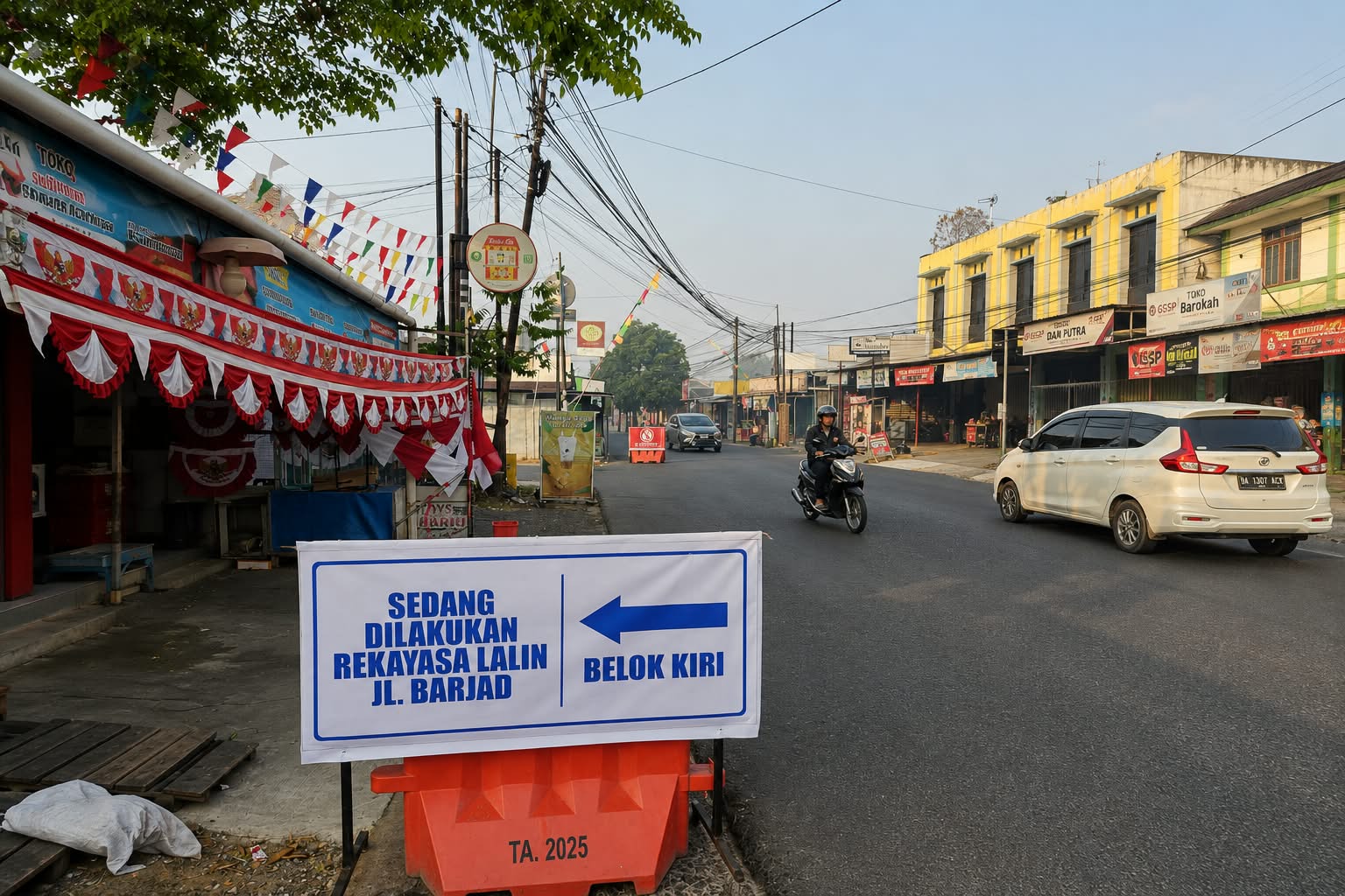 Rekayasa Lalu Lintas Jalan Barjad Banjarbaru Berlaku Tiga Hari, Pengendara dari Karang Anyar Wajib Belok Kiri