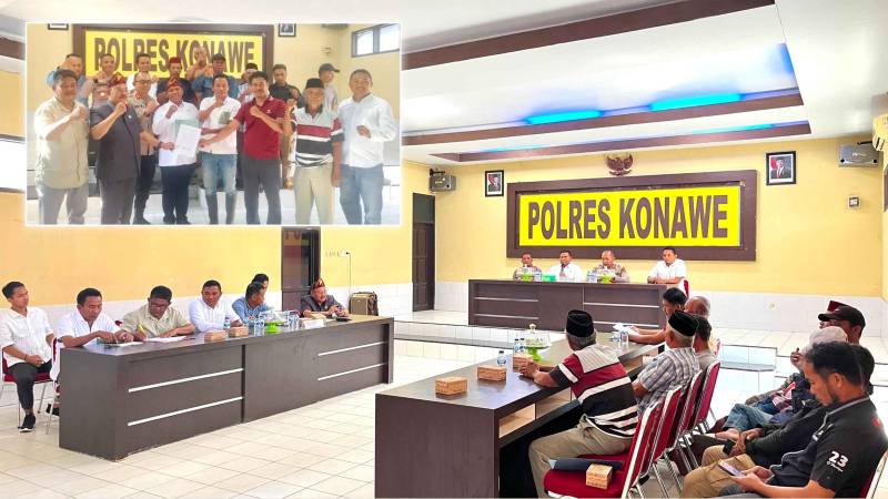 Polres Konawe Fasilitasi Mediasi Sengketa Lahan PT SJAP dan Warga, 9 Perwakilan Masyarakat Sepakat Damai
