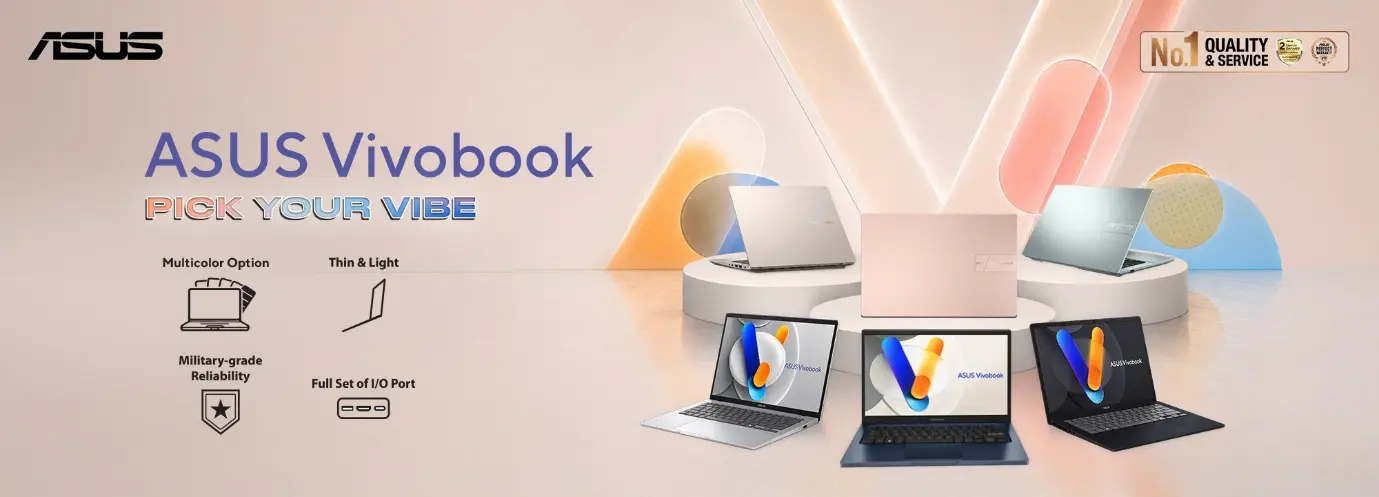 ASUS Vivobook 14 & Go 14 Warna Baru: Pilihan Varian dari Rp5,9 Juta sampai Chip AI