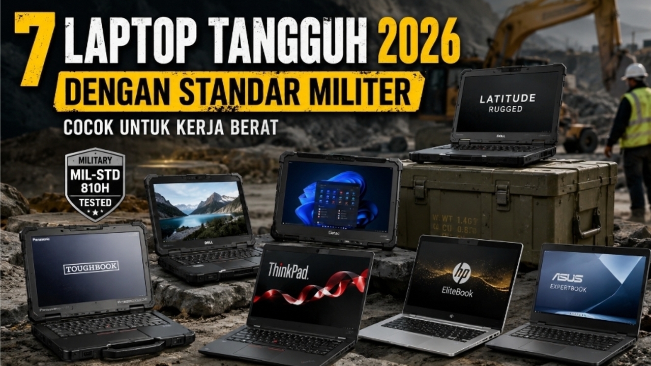 7 Laptop Militer 2026 Paling Tangguh, Ada Panasonic Toughbook 40 Mk2