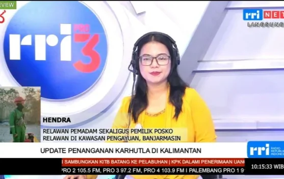 Relawan di Pengayuan Banjarmasin Padamkan Dua Titik Api Karhutla, 30 Personel Siaga 24 Jam