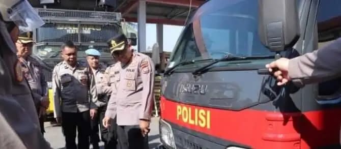 Kapolres Kotamobagu Inspeksi Puluhan Kendaraan Dinas, Pastikan Armada Operasional Siap Layani Masyarakat