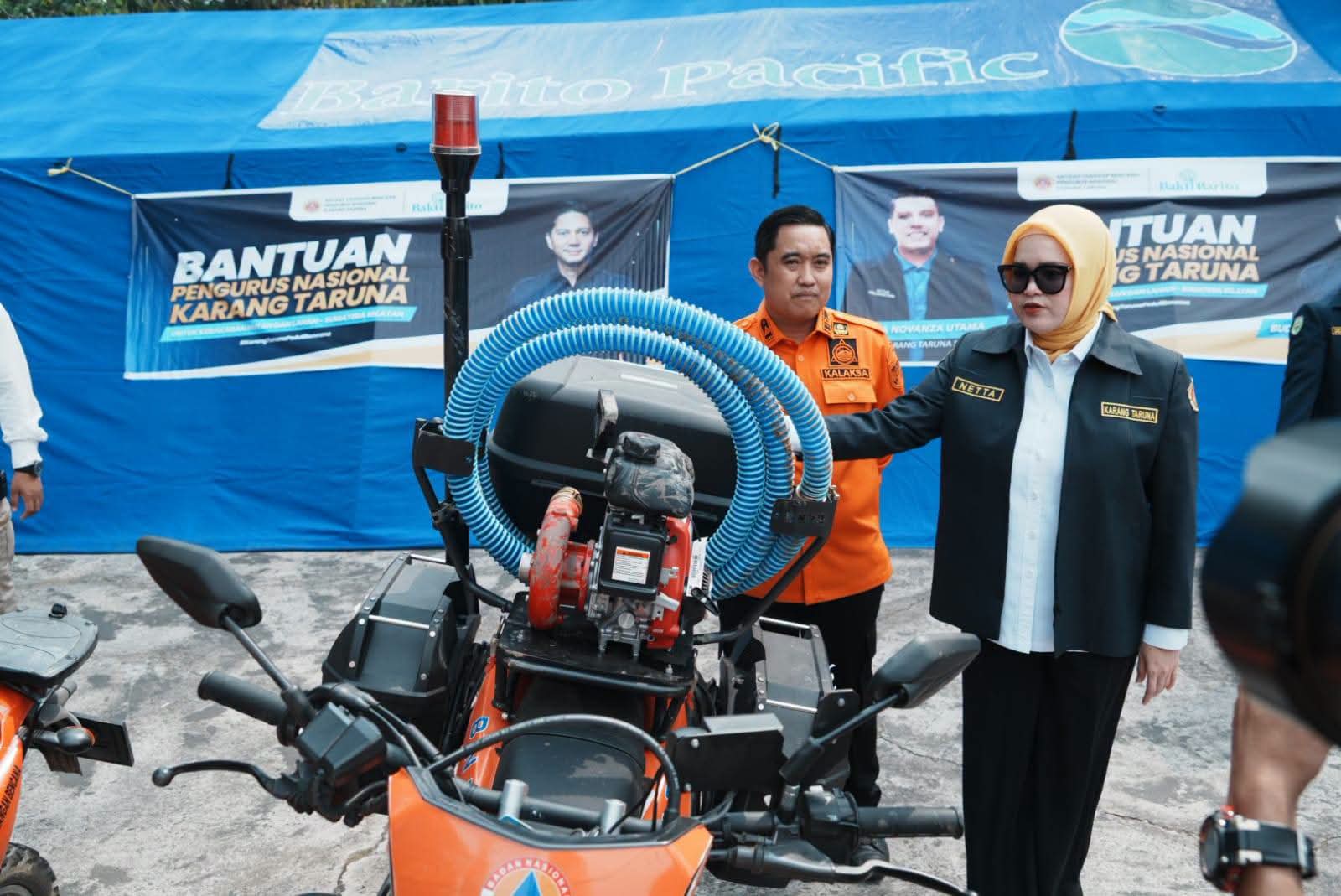 Banyuasin Terima Bantuan Karhutla dari Karang Taruna Sumsel, Wabup Netta: Ini Langkah Kerja Nyata