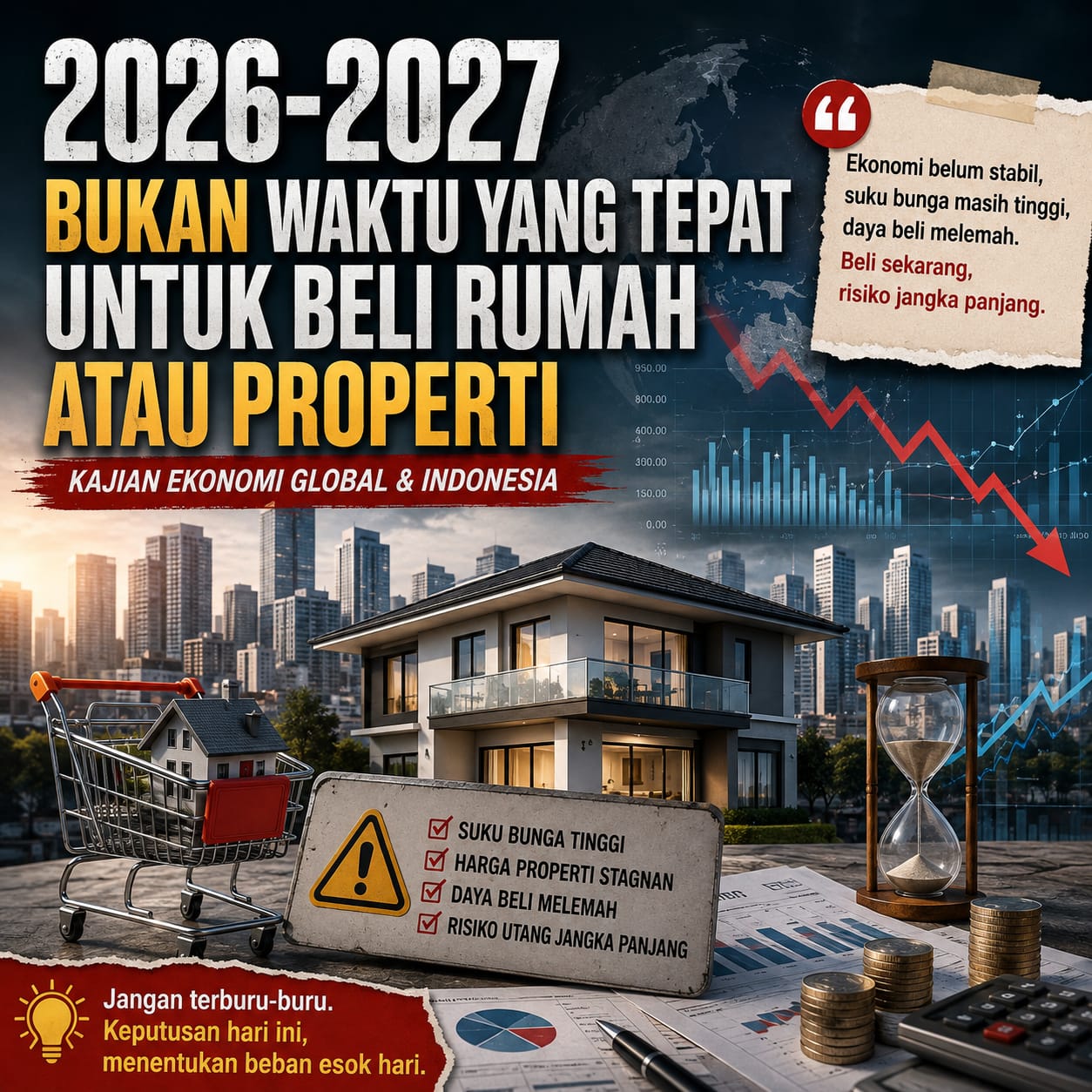 Penjualan Properti Residensial Kuartal I 2026 Anjlok 25,67%, Ini Sinyal untuk Calon Pembeli