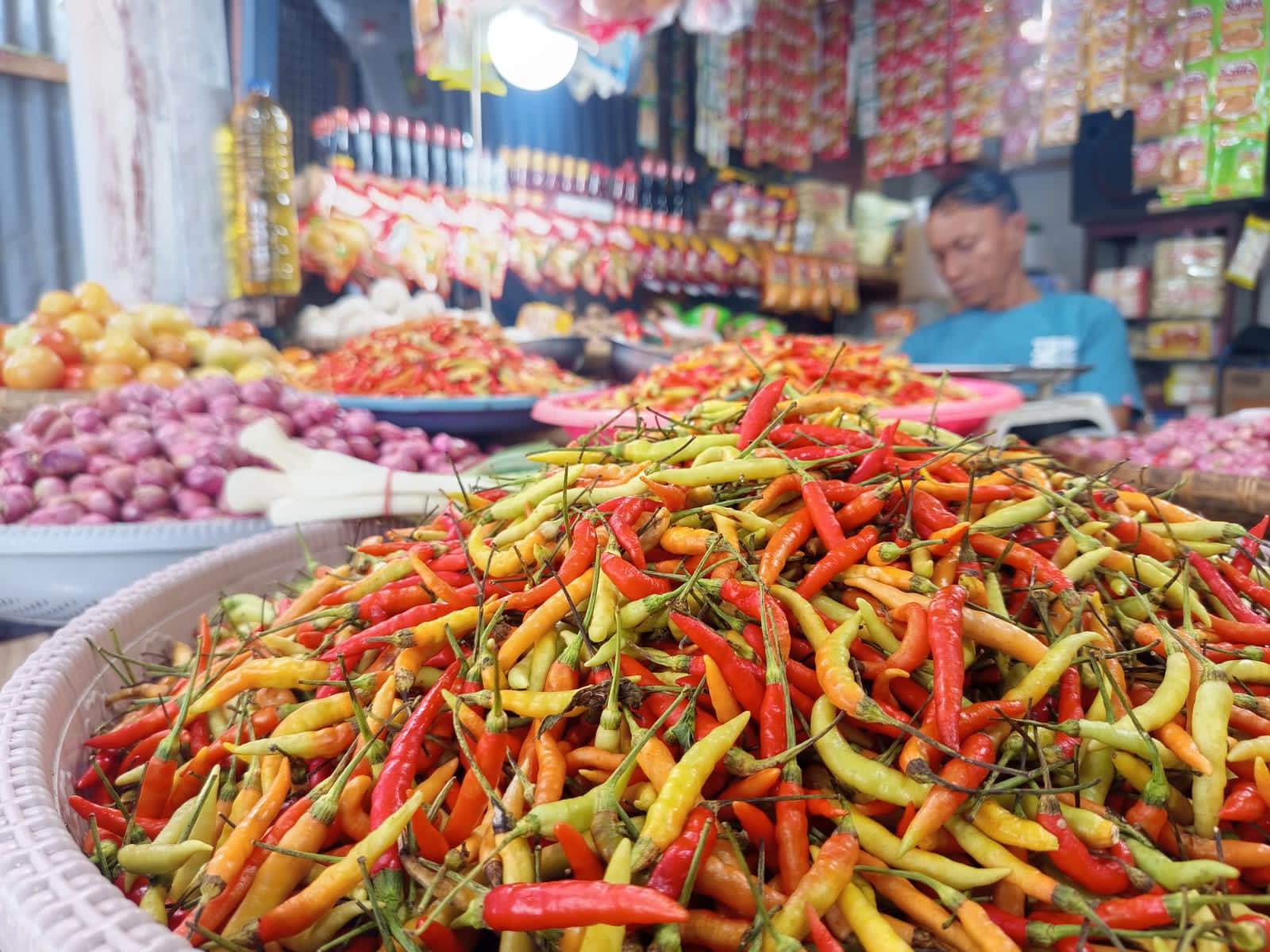 Harga Cabai Rawit di Pasar Sentral Gorontalo Tembus Rp110 Ribu per Kg, Pedagang Sebut Kemarau Panjang Jadi Biang Kerok