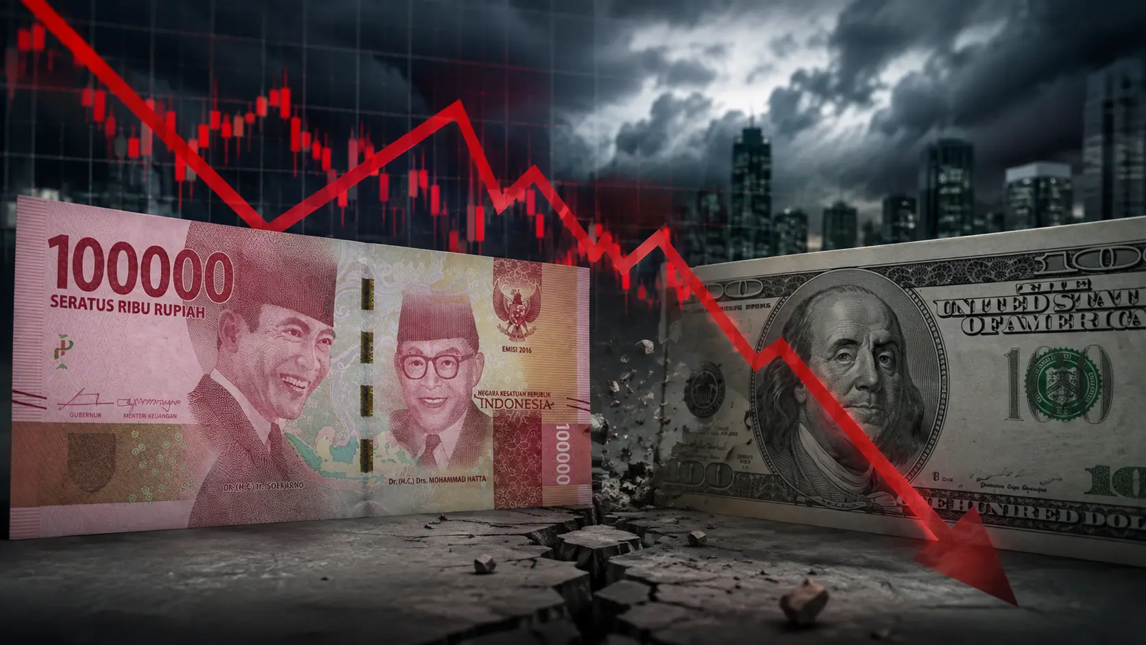 Rupiah Tergelincir ke Rp17.765 per Dolar AS, Terlemah dalam Sepekan Terakhir