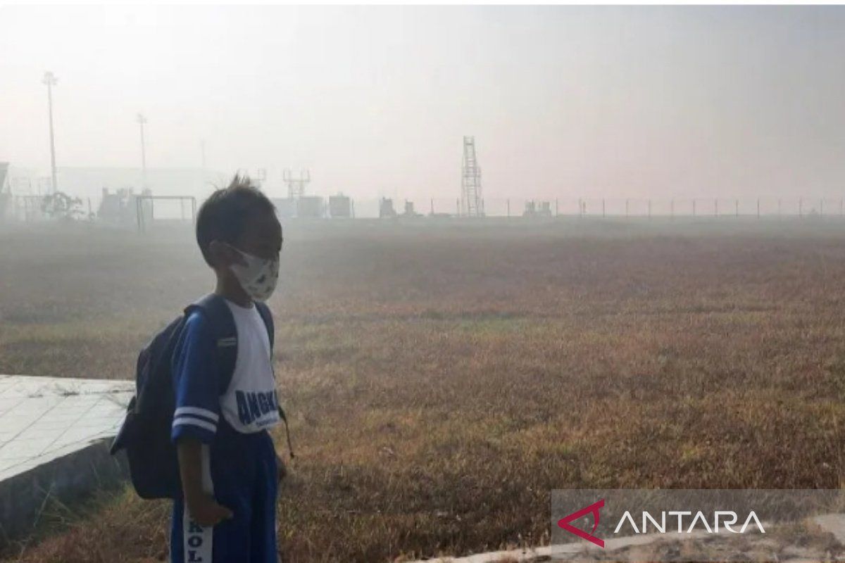 Kabut Asap Karhutla Selimuti Banjarmasin, Dinkes Kalsel Kerahkan Petugas Pantau Warga Rentan ISPA dari Rumah ke Rumah