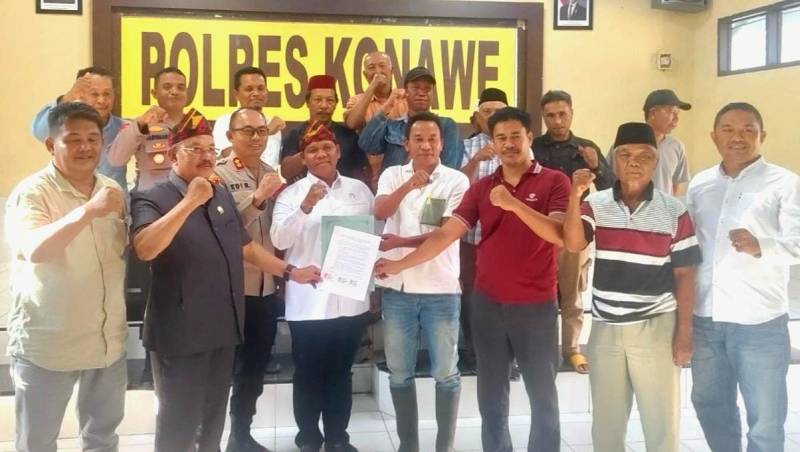 Polres Konawe Mediasi Konflik PT SJAP dan Petani Sawit, Perusahaan Tarik Laporan Polisi