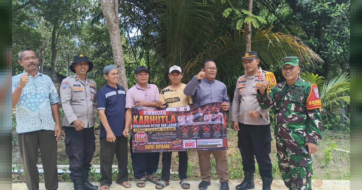 Antisipasi Karhutla Saat El Nino, Polresta Balikpapan Turun ke Kelurahan dan Imbau Warga Tak Bakar Lahan