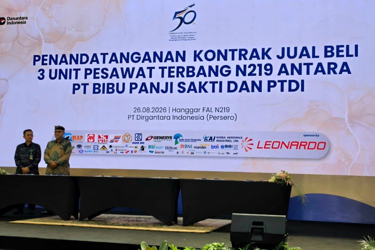 PT BIBU Panji Sakti Teken Kontrak Tiga N219 Amfibi dengan PTDI, Perkuat Logistik Perikanan Bali dan Indonesia Timur