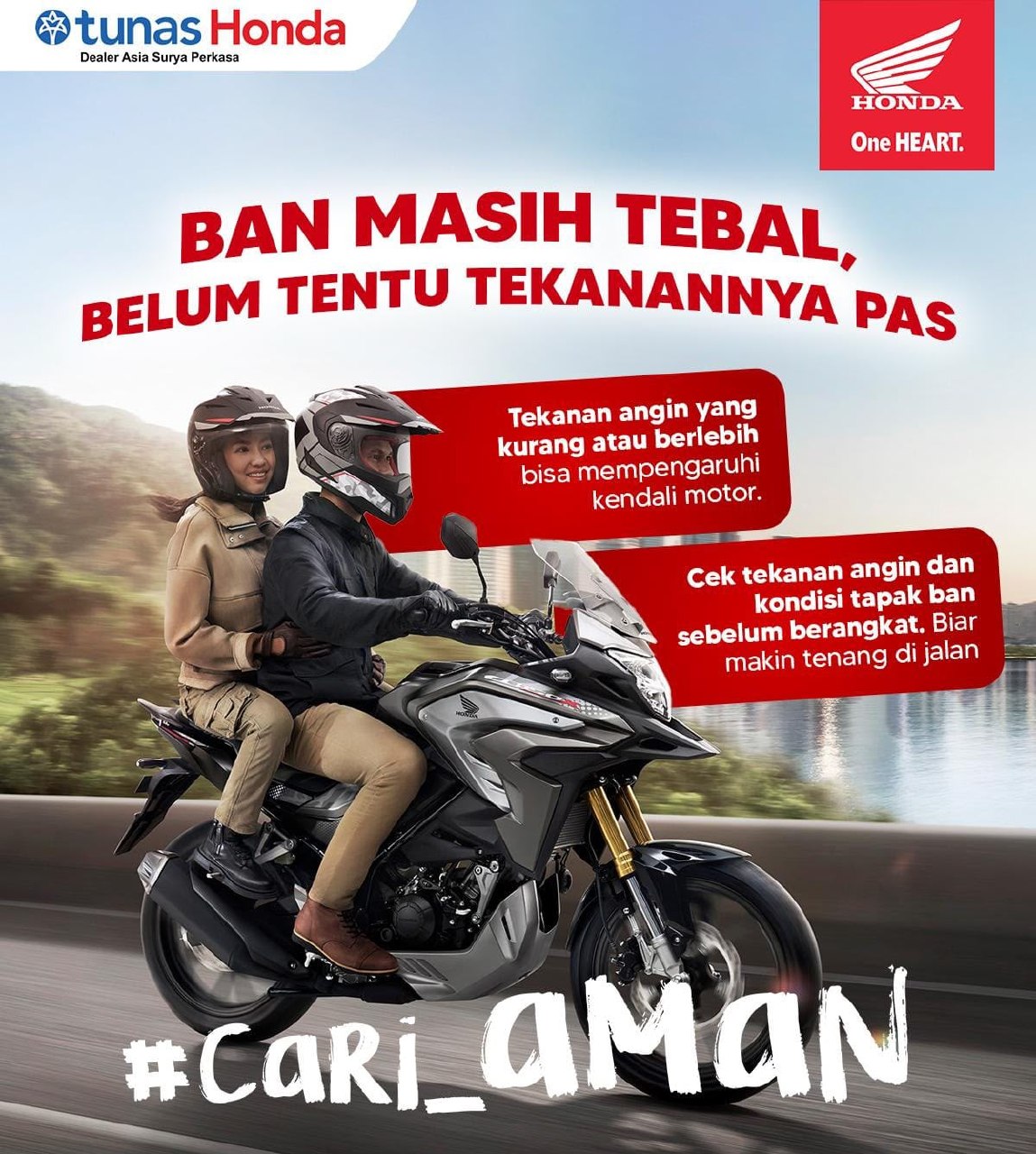 Honda Babel Ingatkan Pengendara di Pangkalpinang: Ban Tebal Belum Tentu Aman, Cek Tekanan Angin Sebelum Melaju