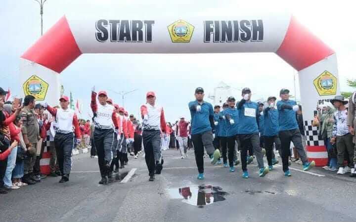 232 Regu Siap Meriahkan Lomba Gerak Jalan HUT ke-81 RI di Karimun, Rute Terjauh Capai 17 Kilometer