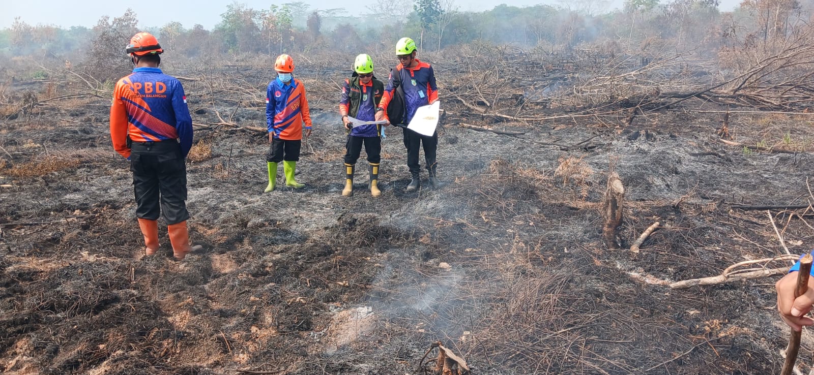 BPBD Balangan Petakan Tiga Titik Rawan Karhutla di Batumandi dan Lampihong, Temukan Sisa Bara Masih Menyala