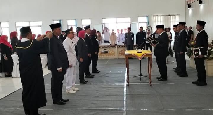 Bupati Tanggamus Lantik 78 Pejabat, 16 Camat Baru dan 3 Kepala Dinas Dilantik Serentak