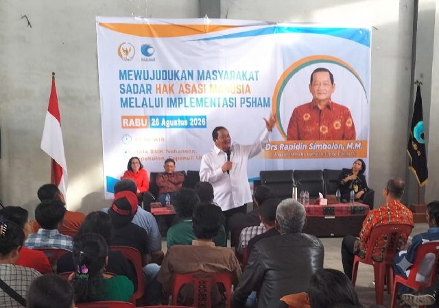 Anggota DPR RI Rapidin Simbolon Ajak Warga Tapanuli Utara Kenali Hak dan Kewajiban agar Tak Ada Lagi Pelanggaran HAM