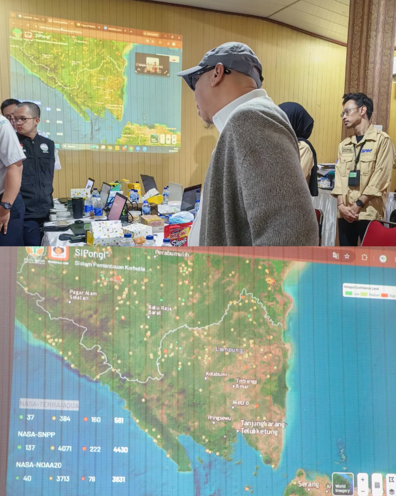Gubernur Lampung Tinjau Posko Modifikasi Cuaca di Bandara Radin Inten II, Water Bombing Dikerahkan ke Titik Api Way Kambas