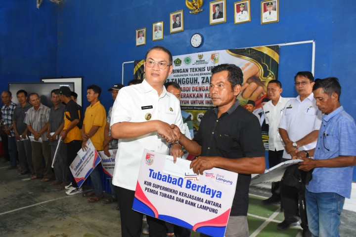 Bupati Tubaba Novriwan Jaya Tekankan Membangun Umat Lebih Penting dari Membangun Masjid, Buka Bimtek UPZ dan Salurkan KUR Super Mikro