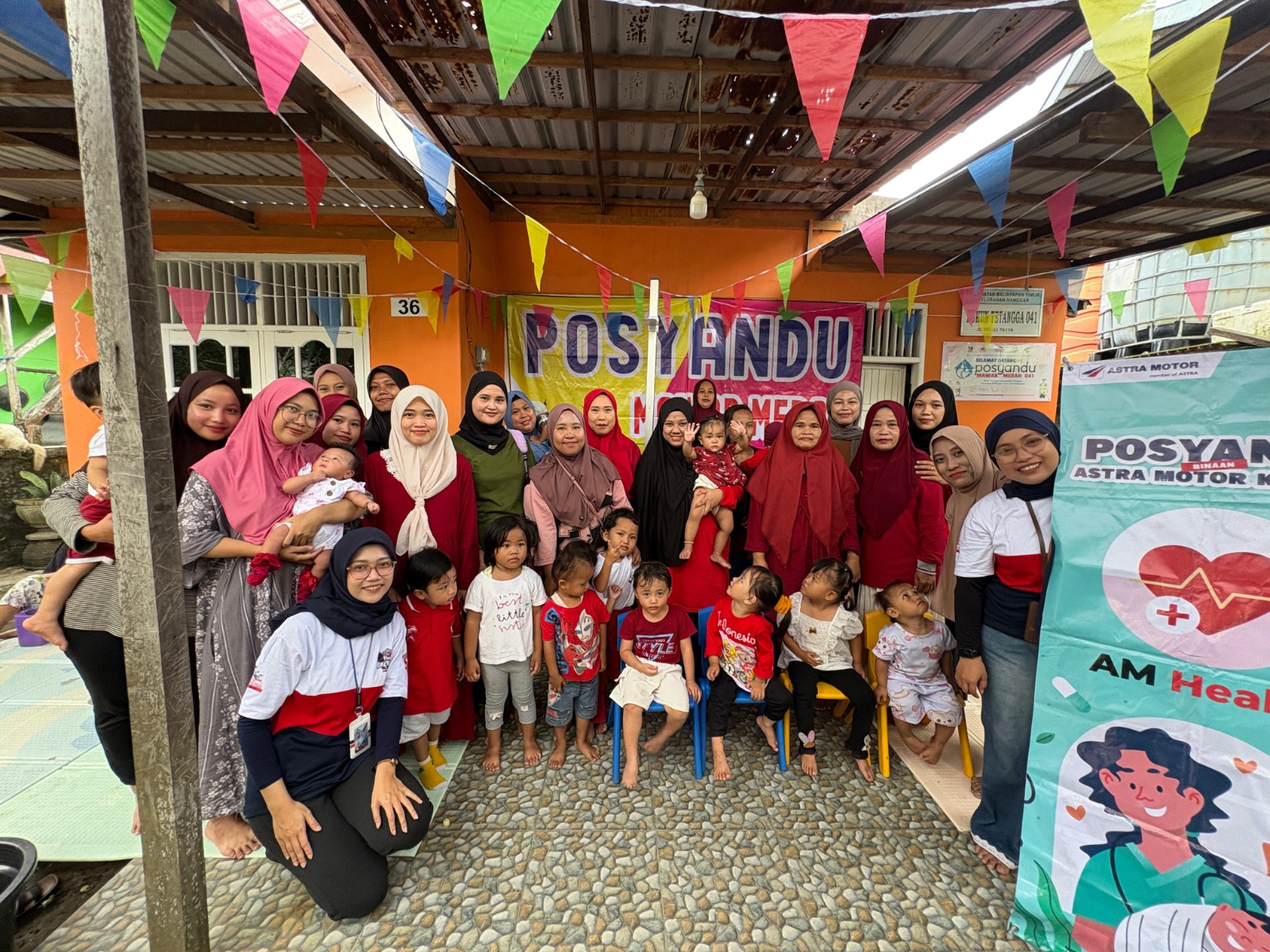 Astra Motor Kaltim 1 Kembali Dampingi Posyandu Mawar di Balikpapan, Imunisasi Anak Dipadukan Lomba Motorik