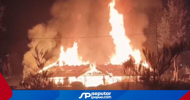 Kantor BPBD Puncak di Ilaga Ludes Terbakar, Polisi Perketat Patroli dan Jadwalkan Olah TKP