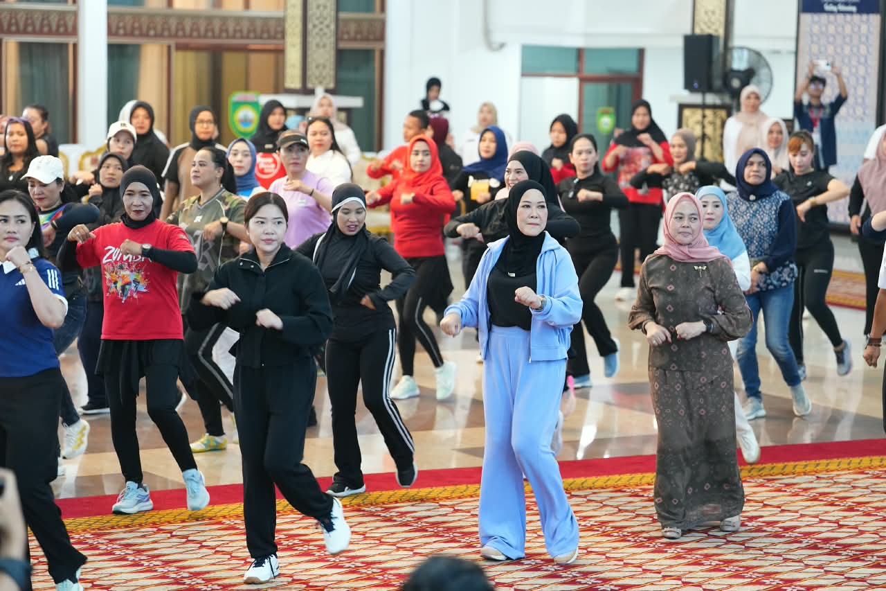 Ketua TP PKK Sumsel Feby Herman Deru Dorong Senam Kriya Jadi Ikon Olahraga Hingga Tingkat Nasional