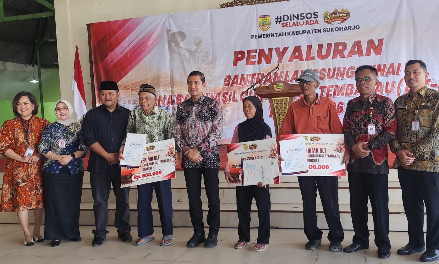 BLT DBHCHT Sukoharjo 2026 Cair Rp702,6 Juta untuk 1.171 Buruh Tembakau
