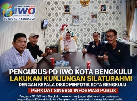 PD IWO dan Diskominfotik Kota Bengkulu Sepakat Perkuat Sinergi demi Keterbukaan Informasi Publik