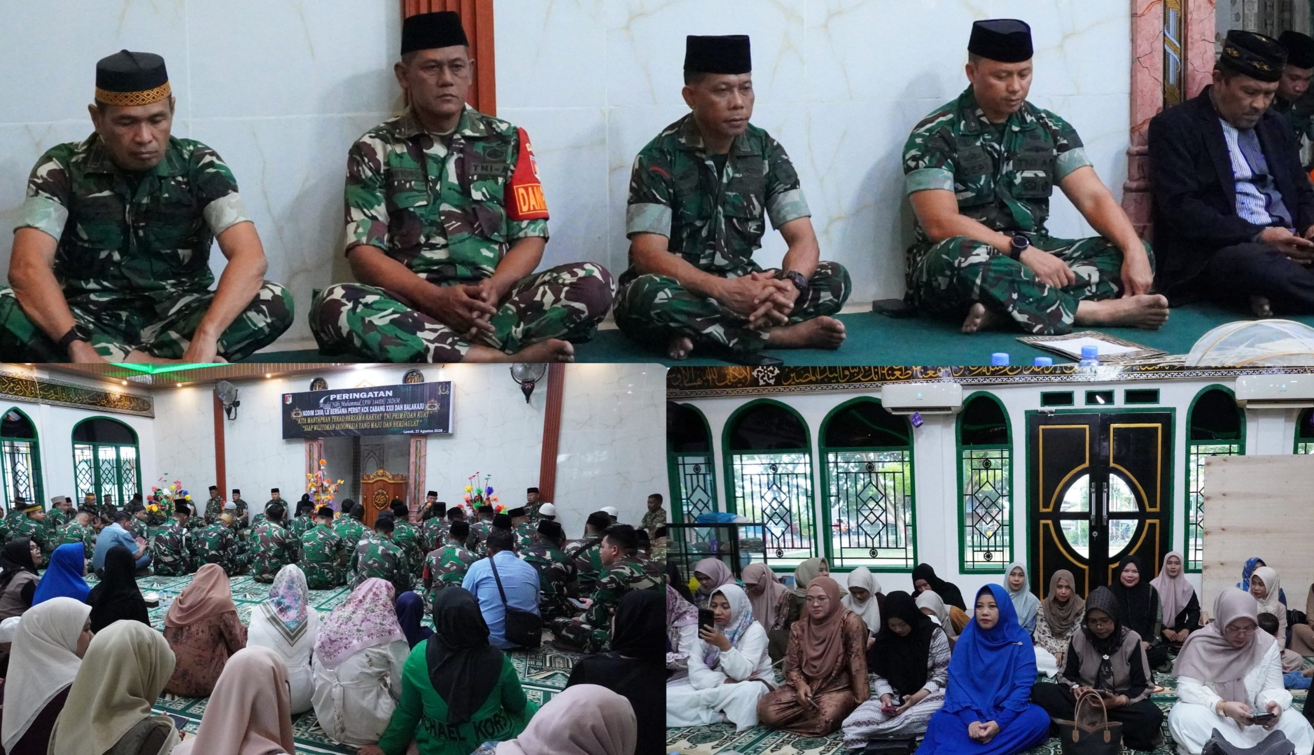 Peringatan Maulid di Kodim 1308/Luwuk Banggai, Dandim Letkol Inf Cepi Tekankan Keteladanan Rasulullah untuk Perkuat Karakter Prajurit