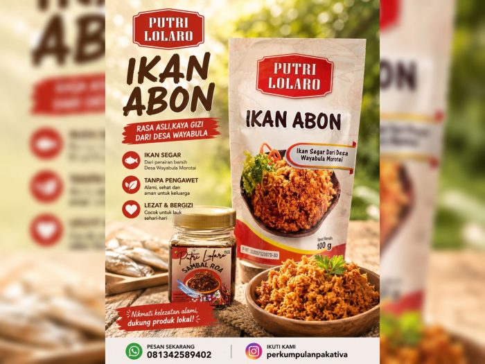 Abon Ikan Putri Lolaro dari Desa Wayabula Morotai Jadi Andalan Ekonomi Kampung, Perempuan Jadi Penggerak Utama