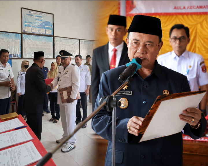 12 Pj Peratin di Empat Kecamatan Lampung Barat Resmi Dilantik, Wagub Ingatkan Larangan Sapu Bersih Perangkat