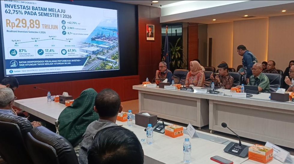 Investasi Batam Semester I 2026 Tembus Rp29,89 Triliun, BP Batam Targetkan Rp40,11 Triliun Lagi hingga Akhir Tahun