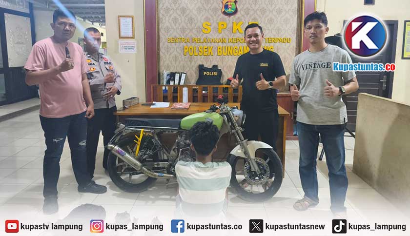 Jual Sparepart Motor Curian di Facebook, Pemuda 18 Tahun di Lampung Utara Dibekuk Polisi