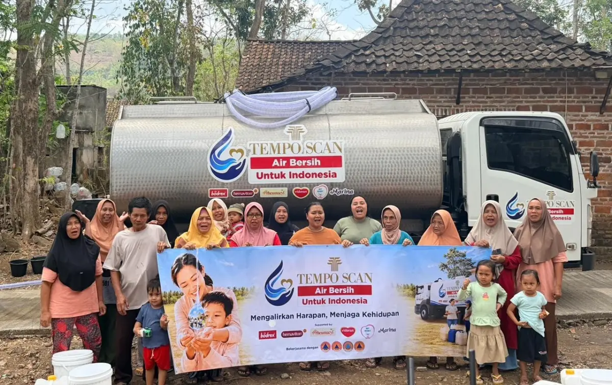 40 Titik di Jawa Barat dan Jawa Dapat Bantuan Air Bersih 640 Ribu Liter dari Tempo Scan Saat Puncak Kemarau