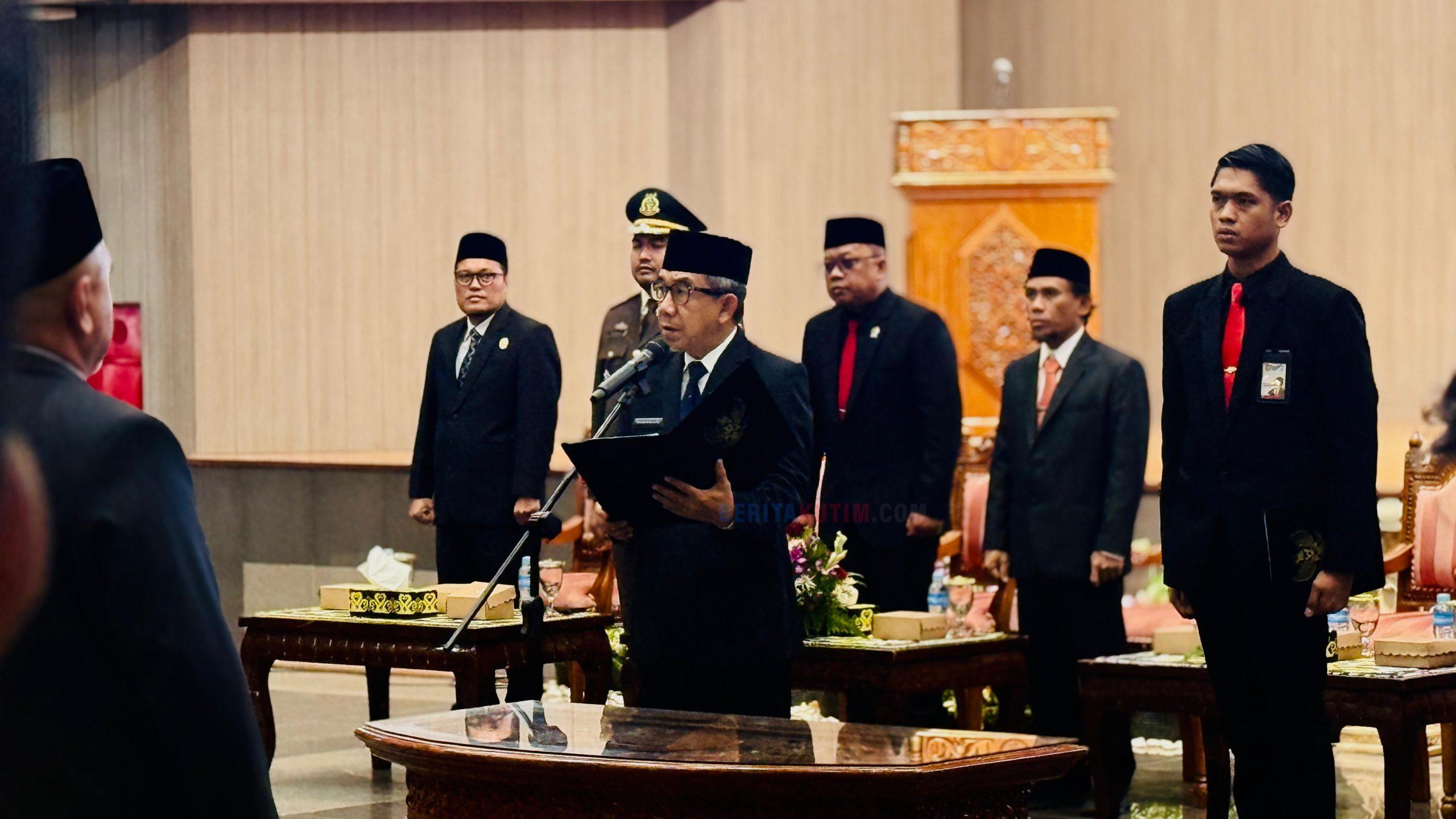 Bupati Kutim Lantik Lima Pejabat Tinggi Pratama, Rotasi Jabatan Kini Berbasis Data ASN Digital