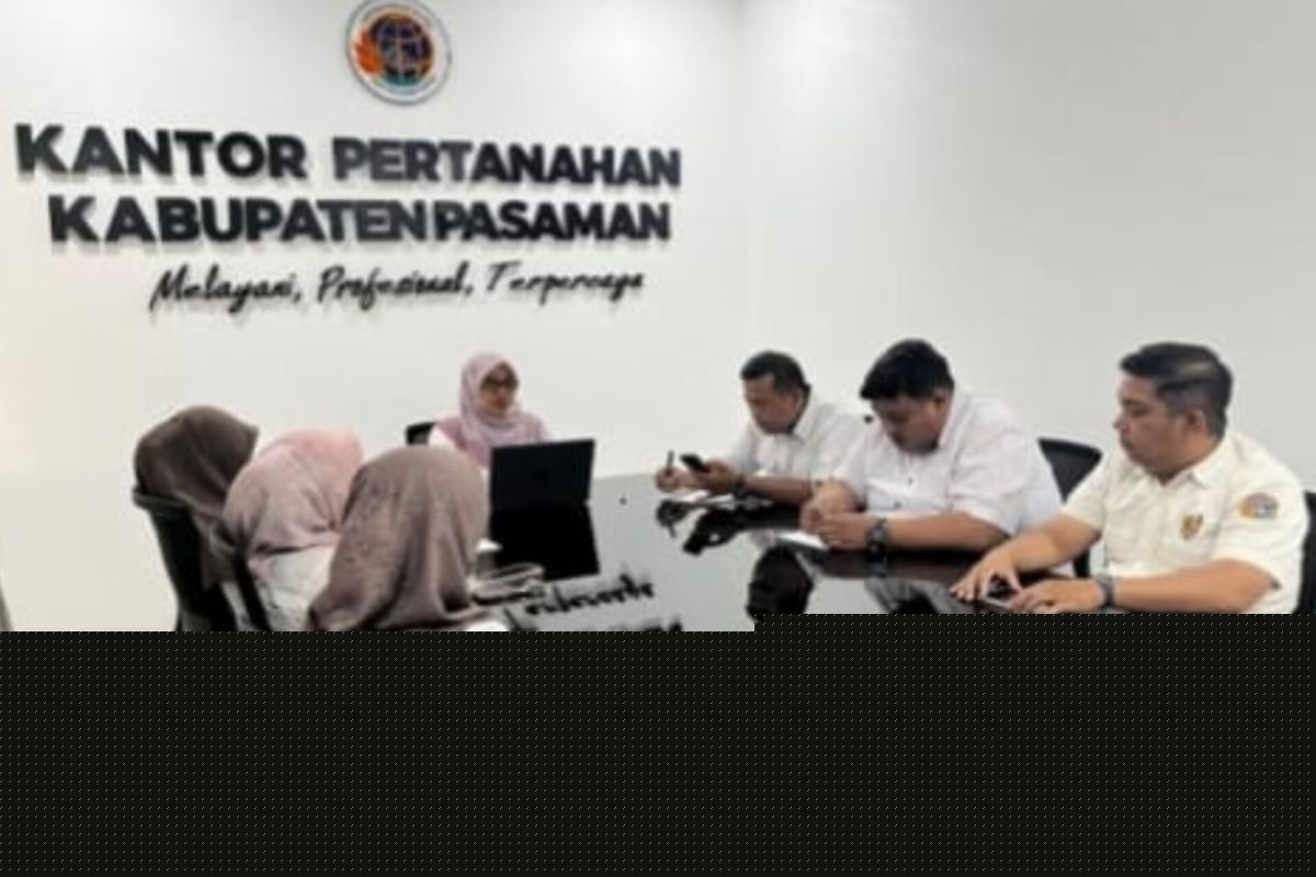 Kantor Pertanahan Pasaman dan Bulog Perkuat Sinergi Data Lahan untuk Dukung Program Pemerintah