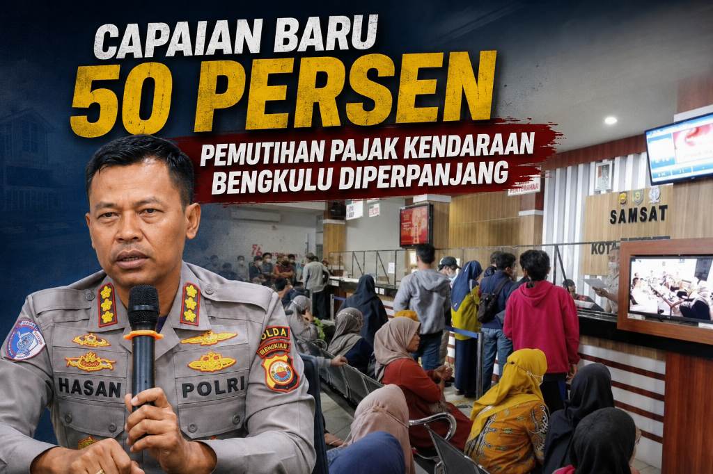 Pemprov Bengkulu Perpanjang Pemutihan Pajak Kendaraan Hingga 30 September 2026, Target Raup Rp 10 Miliar