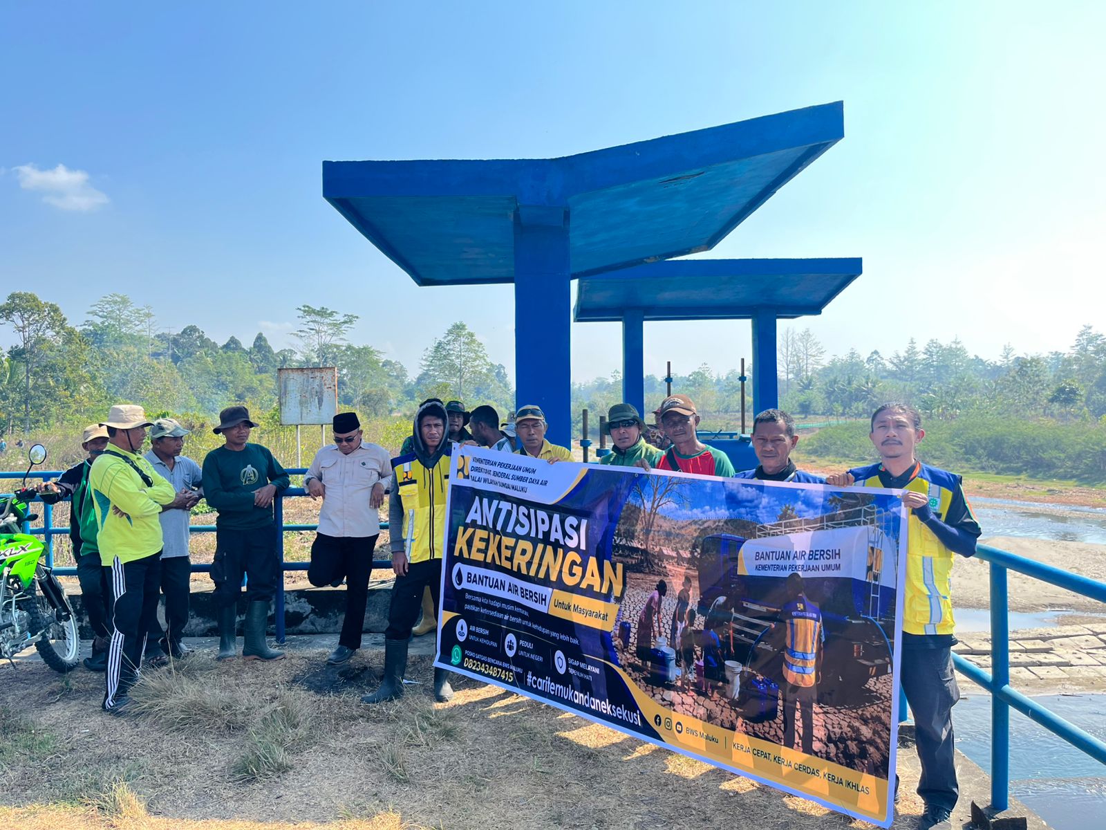 50 Hektare Sawah di Buru Terancam Gagal Panen, BWS Maluku Buka Pintu Air Bendung Way Dafa