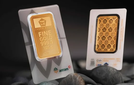 Harga Emas Antam di Logam Mulia Turun Rp5 Ribu per Gram, Buyback Dipatok Rp2.578.000