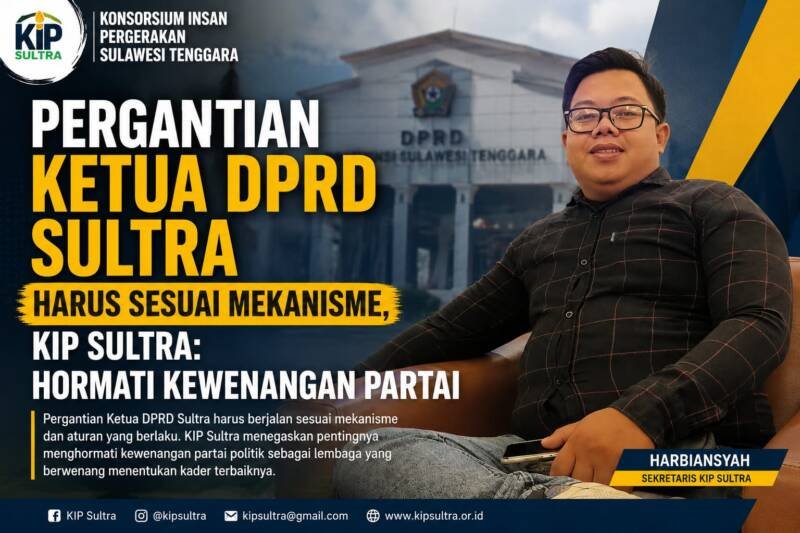 KIP Sultra Minta Polemik Pergantian Ketua DPRD Dikembalikan ke Mekanisme Partai, Ini Alasannya