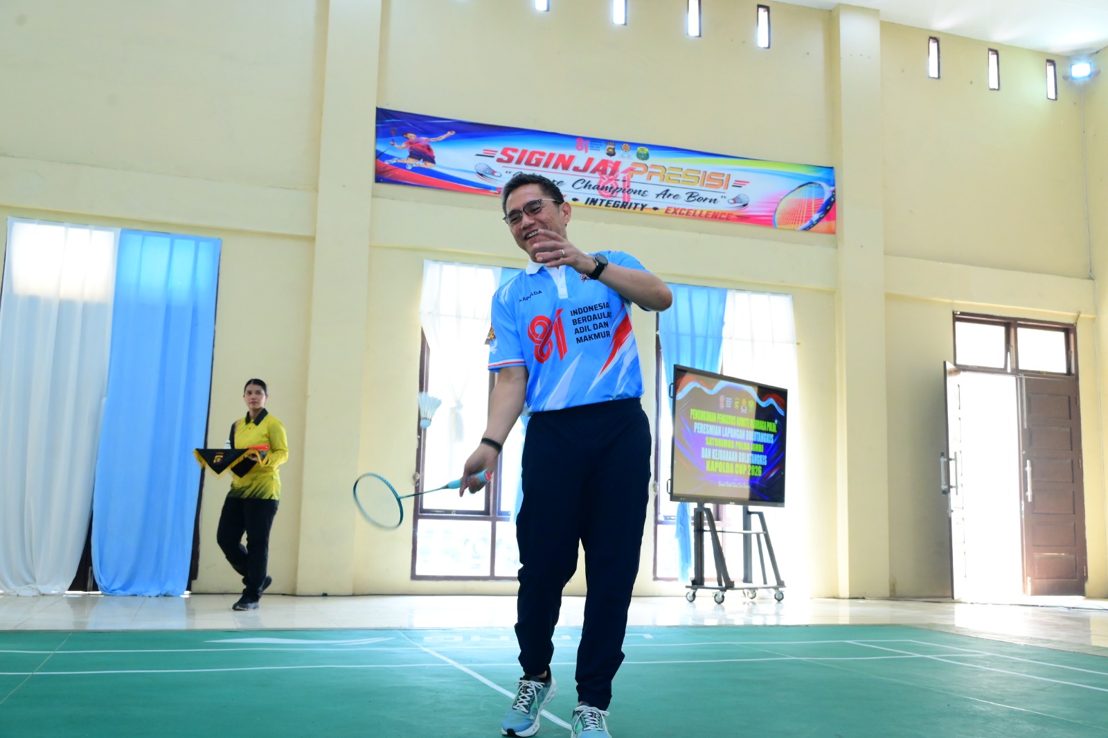 Kapolda Jambi Resmikan Lapangan Bulutangkis Siginjai Presisi dan Buka Turnamen Kapolda Cup 2026 di Satbrimob