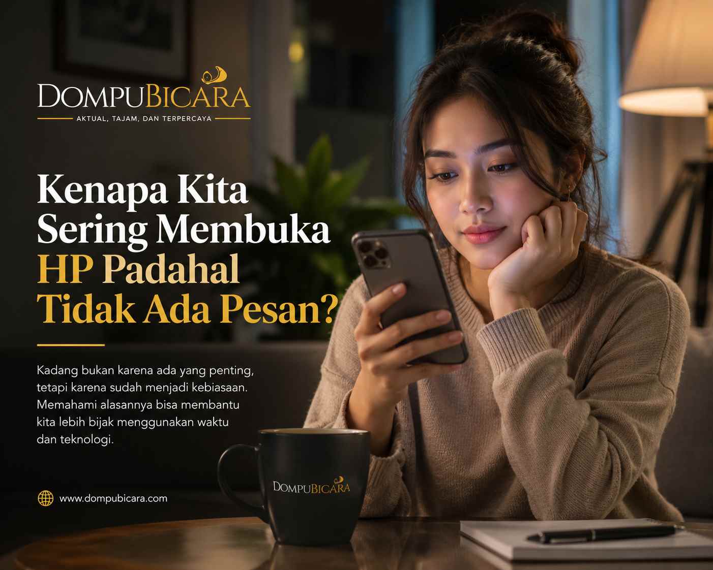 Kebiasaan Membuka HP Tanpa Tujuan Juga Dialami Warga Dompu, Ini Penjelasan Ilmiahnya