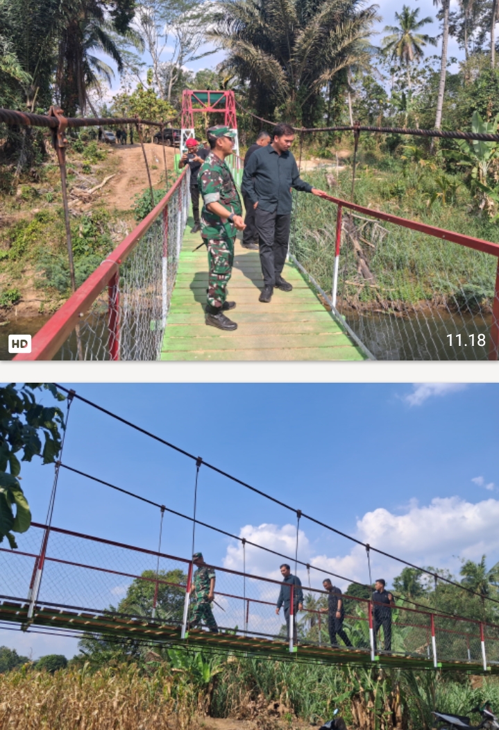 Dandim Lampung Utara Dampingi Liputan Kompas TV: TNI Bangun Jembatan, Sumur Bor hingga Bersihkan Way Rarem