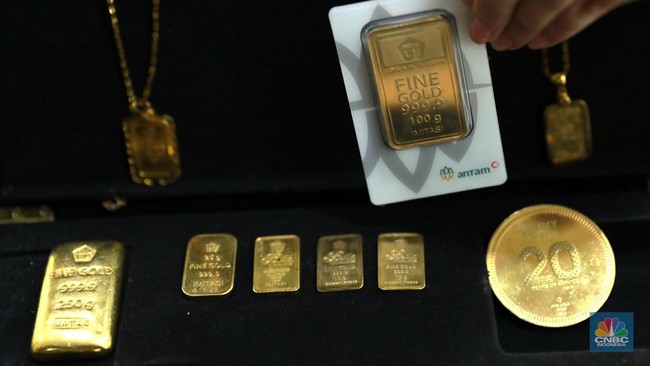 Harga Emas Antam Kembali Turun ke Rp2,718 Juta, Buyback Ikut Melemah