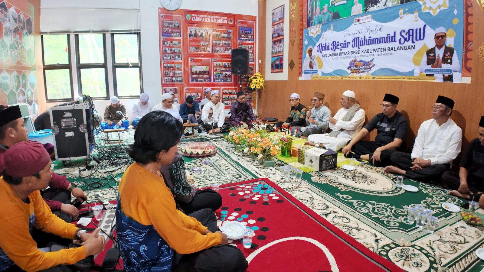 BPBD Balangan Gelar Maulid Nabi di Tengah Kemarau Ekstrem 37 Derajat, Perkuat Mental Personel Hadapi Bencana