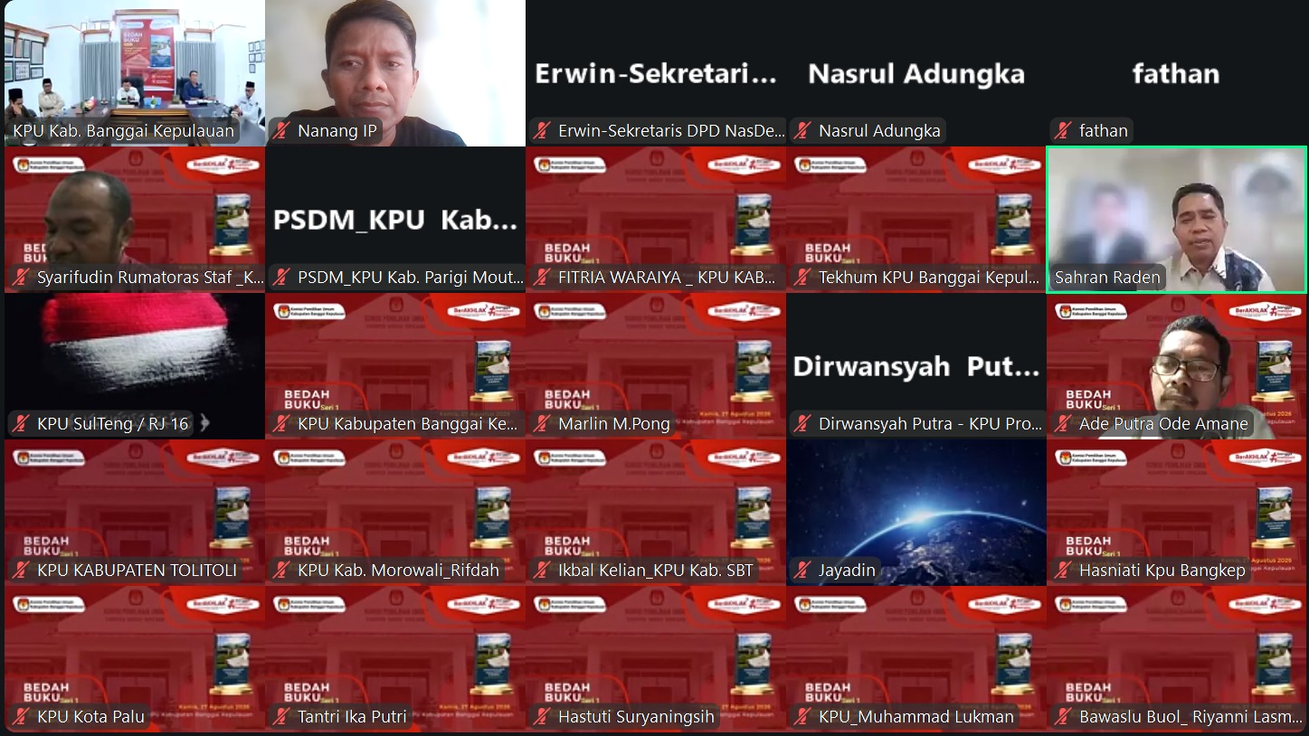 Bedah Buku KPU Bangkep, Penguatan Partai Politik Jadi Kunci Perbaikan Pilkada