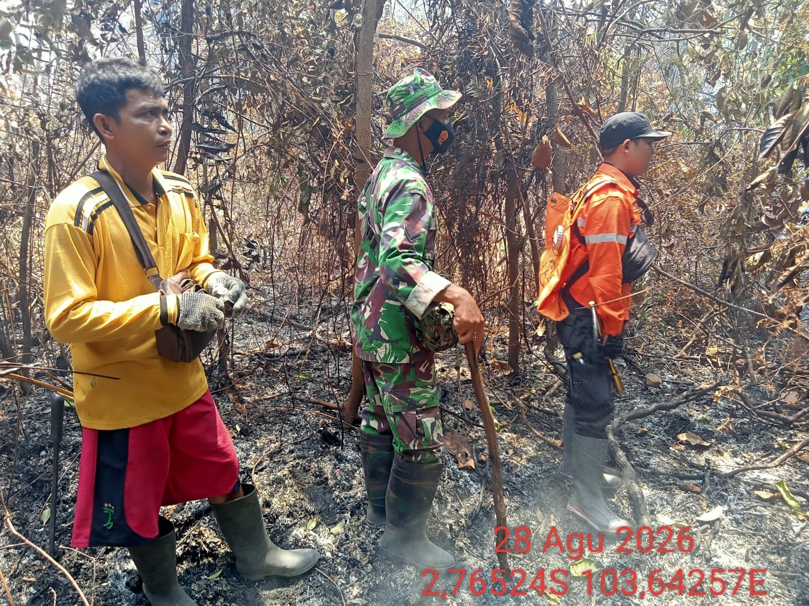 Hotspot Karhutla di Muba Langsung Dicek Tim Gabungan, Bupati Instruksikan Jangan Tunggu Api Membesar