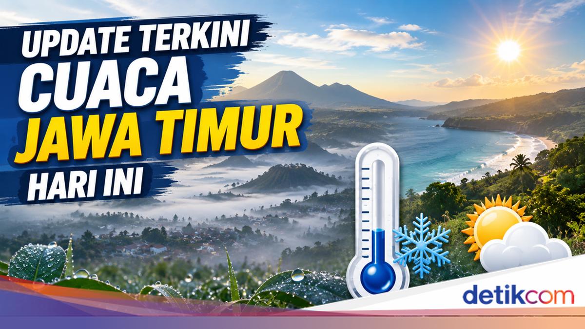 Cuaca Jawa Timur Hari Ini Sabtu 29 Agustus 2026: Kota Batu 14 Derajat, Kota Madiun Capai 34 Derajat